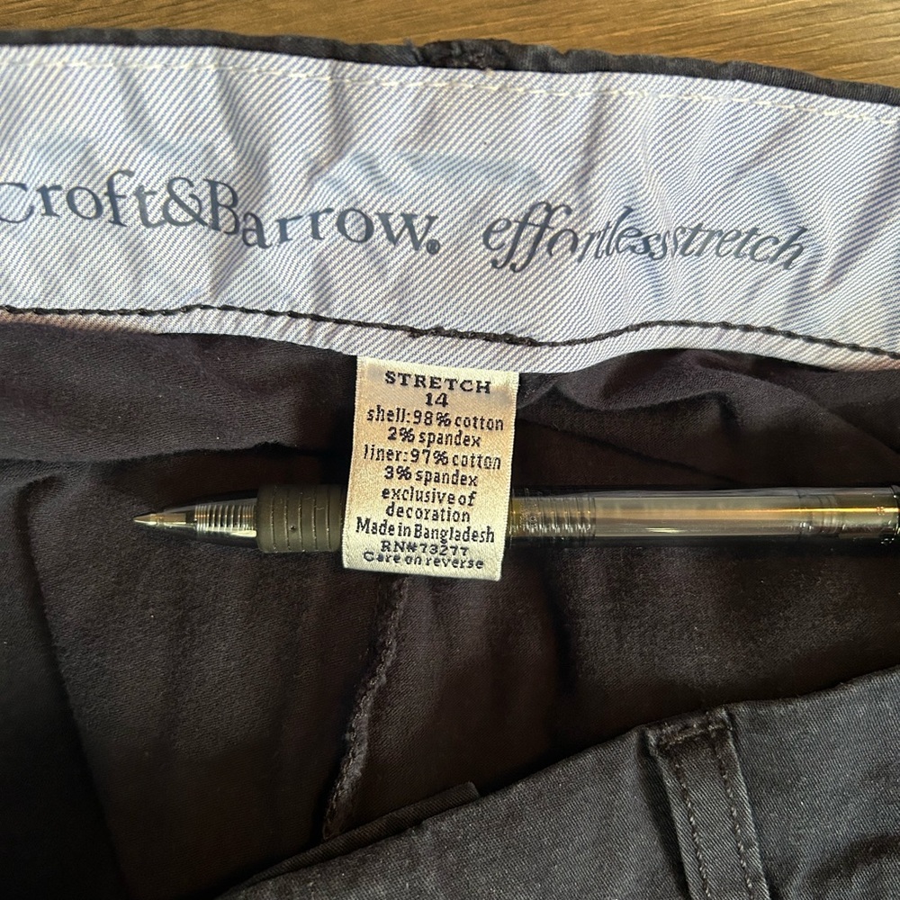 Croft & Barrow Dark Blue Stretch Skirt - Picture 4 of 4